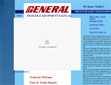 Tablet Screenshot of generaltrailerandequipment.com